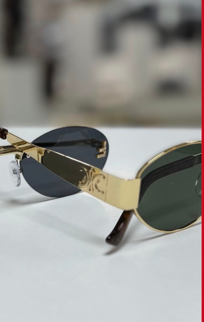 Gold Details Sonnenbrille