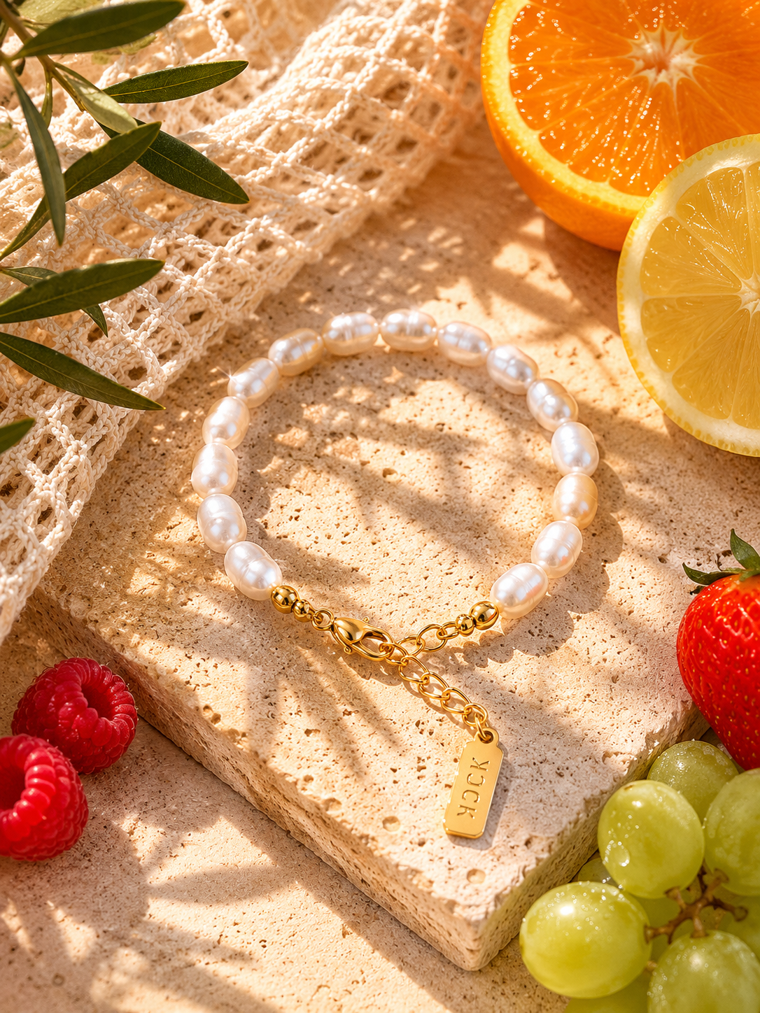 Perlenarmband „Élégance“