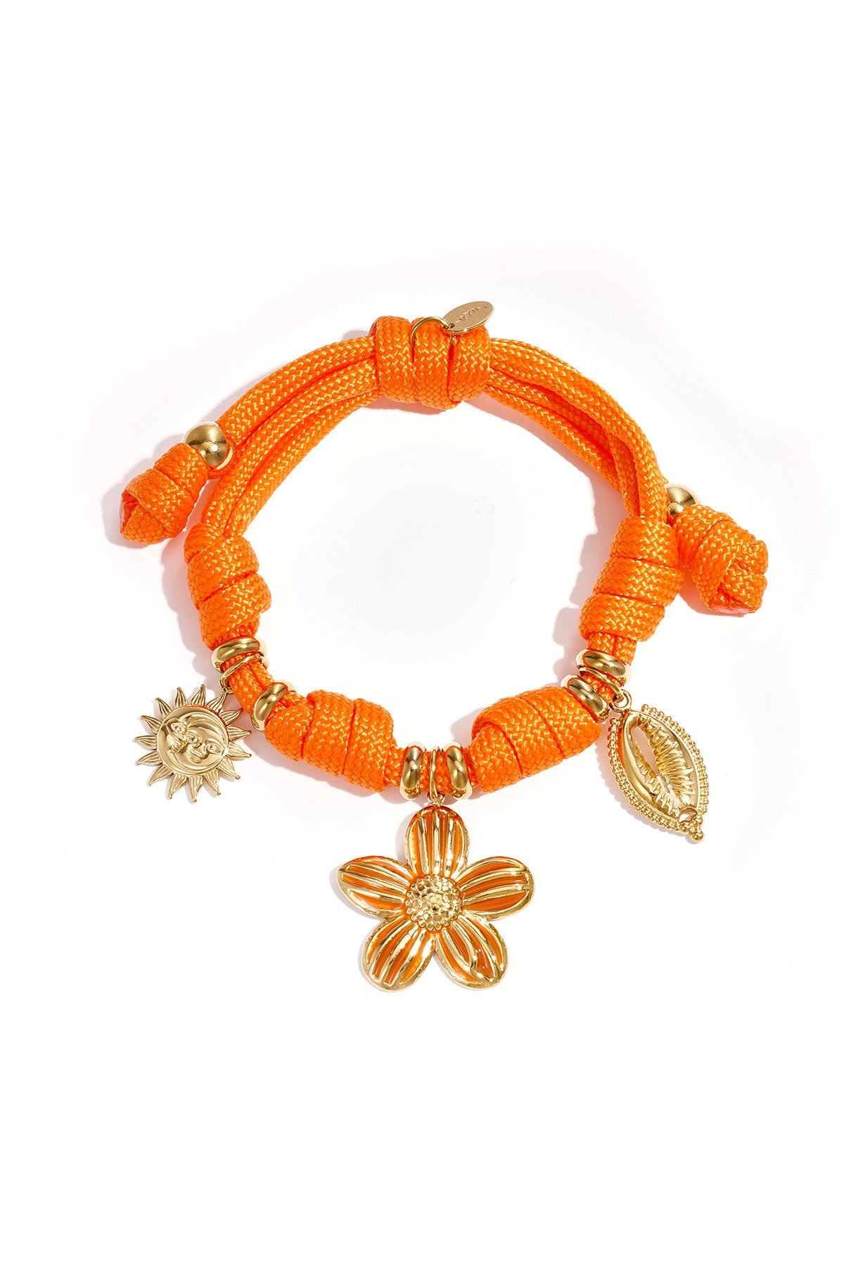 Sommerliches Charm-Armband mit Blumen-, Herz- & Meeresanhängern
