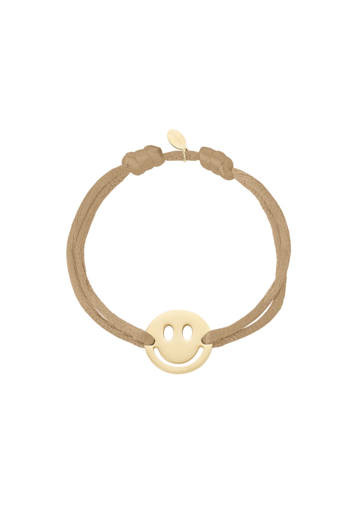 Verstellbares Smiley Armband aus Edelstahl