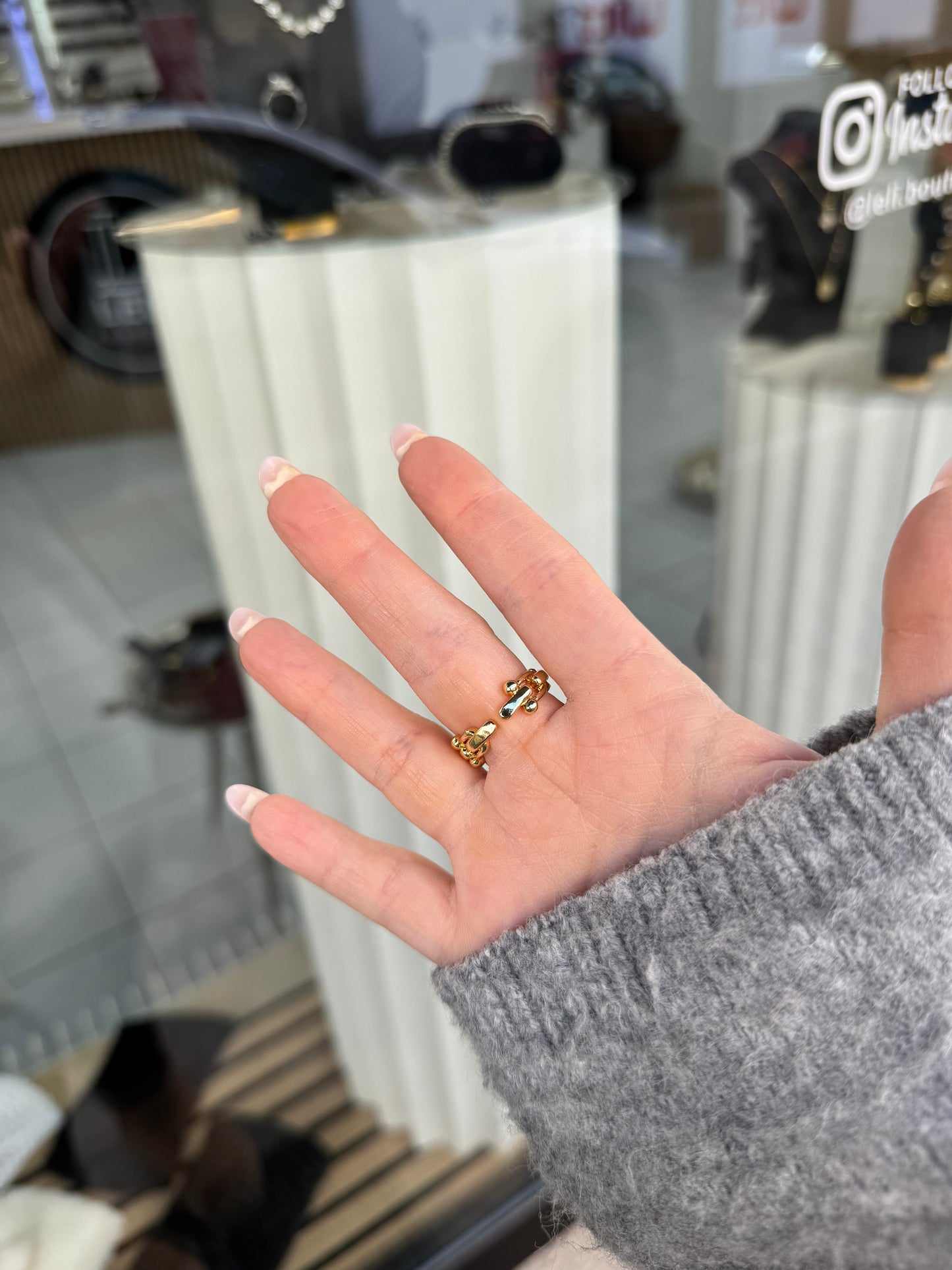 Verstellbarer Ring – 14K vergoldet