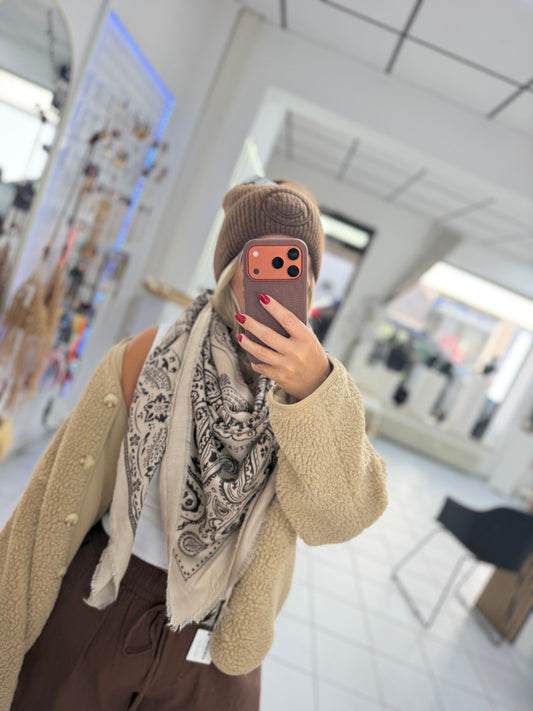 Teddy jacke beige Grösse S