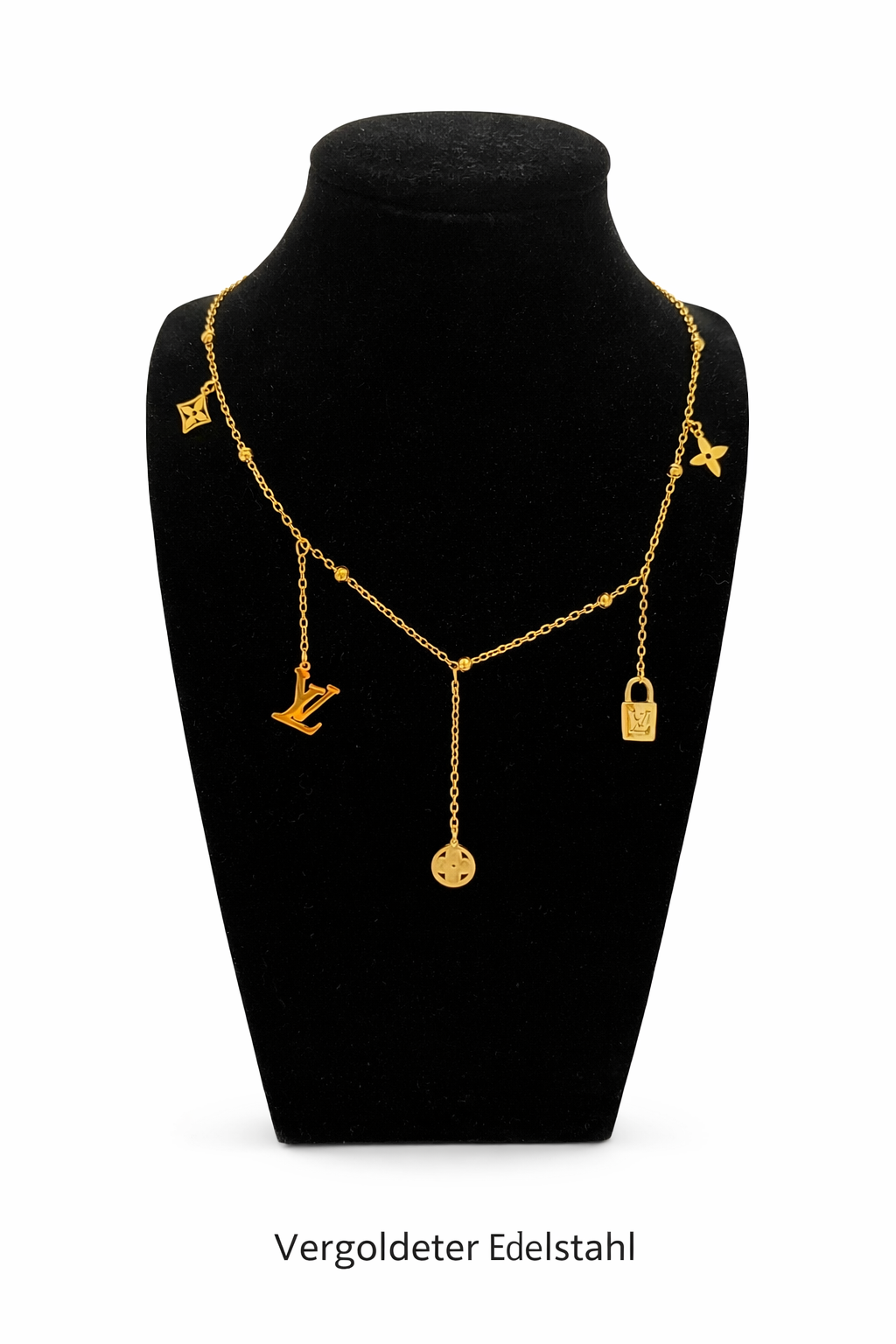 Vergoldete Edelstahl Charm-Kette