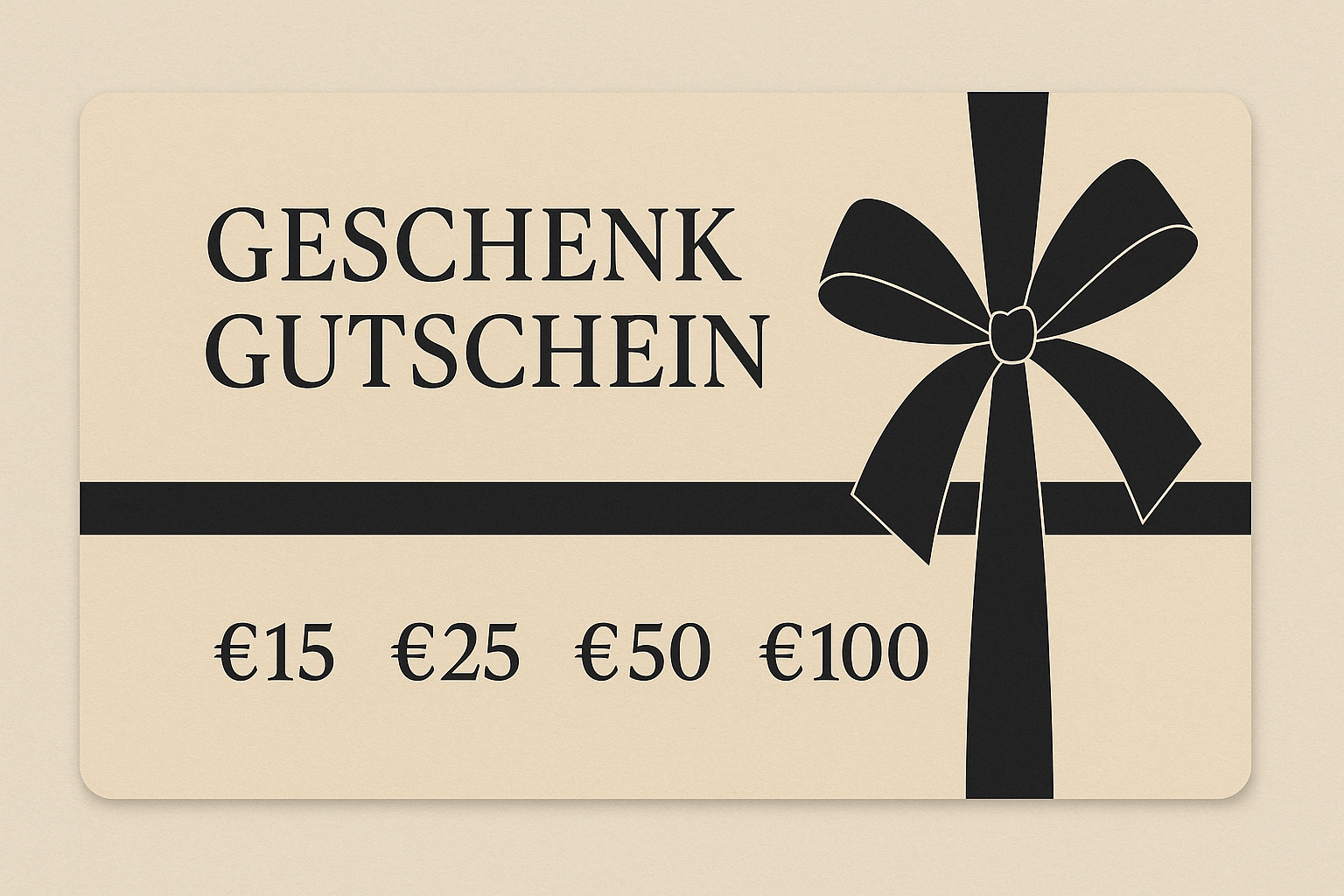 Geschenk- Gutschein