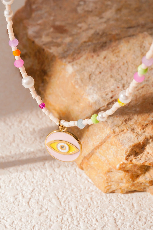 Bunte Evil Eye Perlenkette